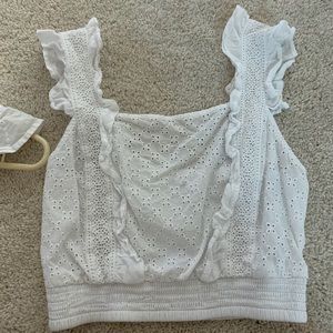 White lace top